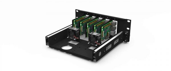 UM-SBC-308 - Kit de montage en rack Raspberry Pi 10″ | 5x emplacement Pi | 2.00U