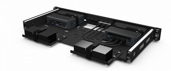 UM-INT-208 - Kit de montage en rack 2x Intel NUC | Mince | 19 pouces | 1.00U