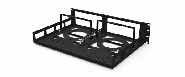 UM-APP-007 - Kit de montage en rack x2 Mac Studio | 19 pouces | 2.33U