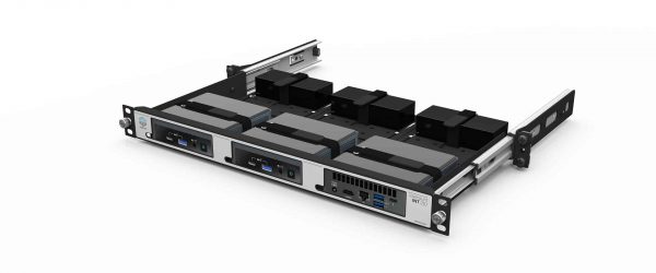UM-INT-210 - Kit de montage en rack x3 Intel NUC | Mince | 19 pouces | 1.00U