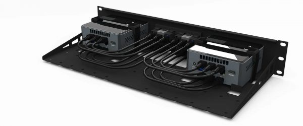UM-INT-001 - Kit de montage en rack Intel NUC 19″ | 2x emplacement NUC | 12x connecteur | 1,66U