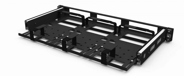 UM-INT-210 - Kit de montage en rack x3 Intel NUC | Mince | 19 pouces | 1.00U