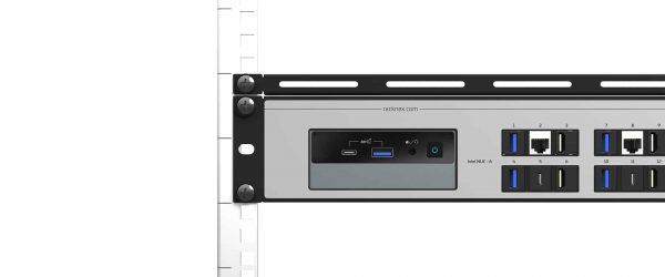 UM-INT-001 - Kit de montage en rack Intel NUC 19″ | 2x emplacement NUC | 12x connecteur | 1,66U