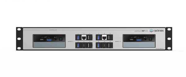 UM-INT-001 - Kit de montage en rack Intel NUC 19″ | 2x emplacement NUC | 12x connecteur | 1,66U