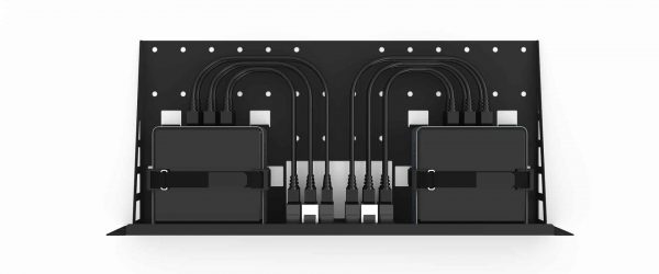 UM-INT-001 - Kit de montage en rack Intel NUC 19″ | 2x emplacement NUC | 12x connecteur | 1,66U