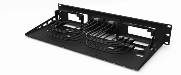 UM-INT-001 - Kit de montage en rack Intel NUC 19″ | 2x emplacement NUC | 12x connecteur | 1,66U