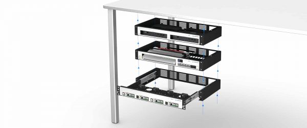 zr-msk-014 - Supports de montage en rack 19 pouces | 1,66U | Profondeur 330 mm