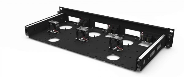 UM-SBC-210 - Kit de montage en rack Raspberry Pi 19″ | 3x emplacement Pi | 7x connecteur | 1,37U